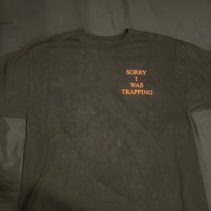 Large “Sorry I Was Trapping” Brand T-Shirt